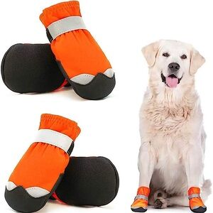 NWT Orange‎ Paw Protection Dog Booties